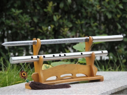 锰钢雕花笛子刀剑