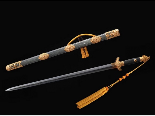 黑色鱼皮清职官佩剑