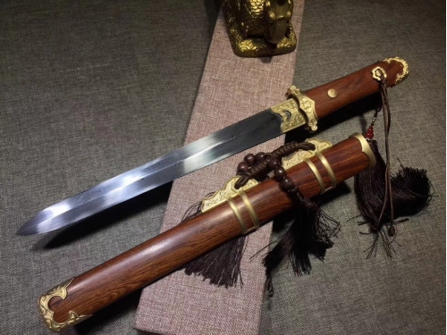 扭转纹花纹钢唐短剑