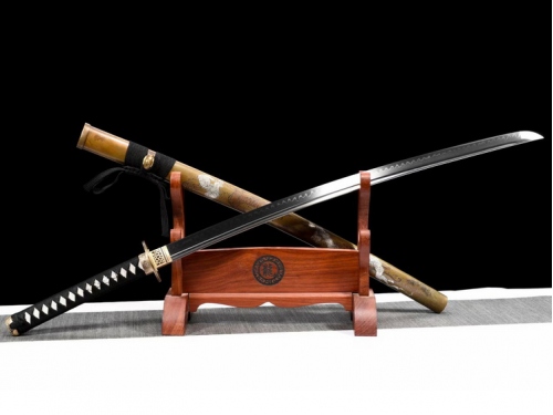 铜鞘银虎武士刀