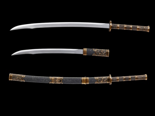 雁翎双刀（黄古铜版）